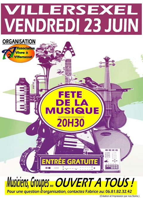 Affiche fete musique villersexel