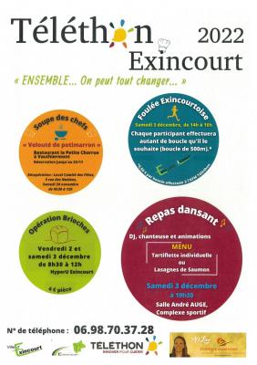 Affiche telethon exincourt