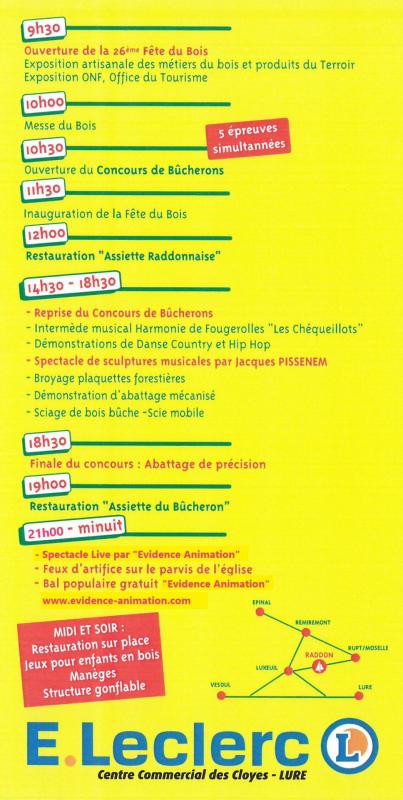 Programme fete du bois 24 07